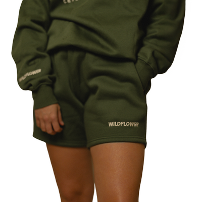 Track Shorts | Green | Wildflower Newcastle