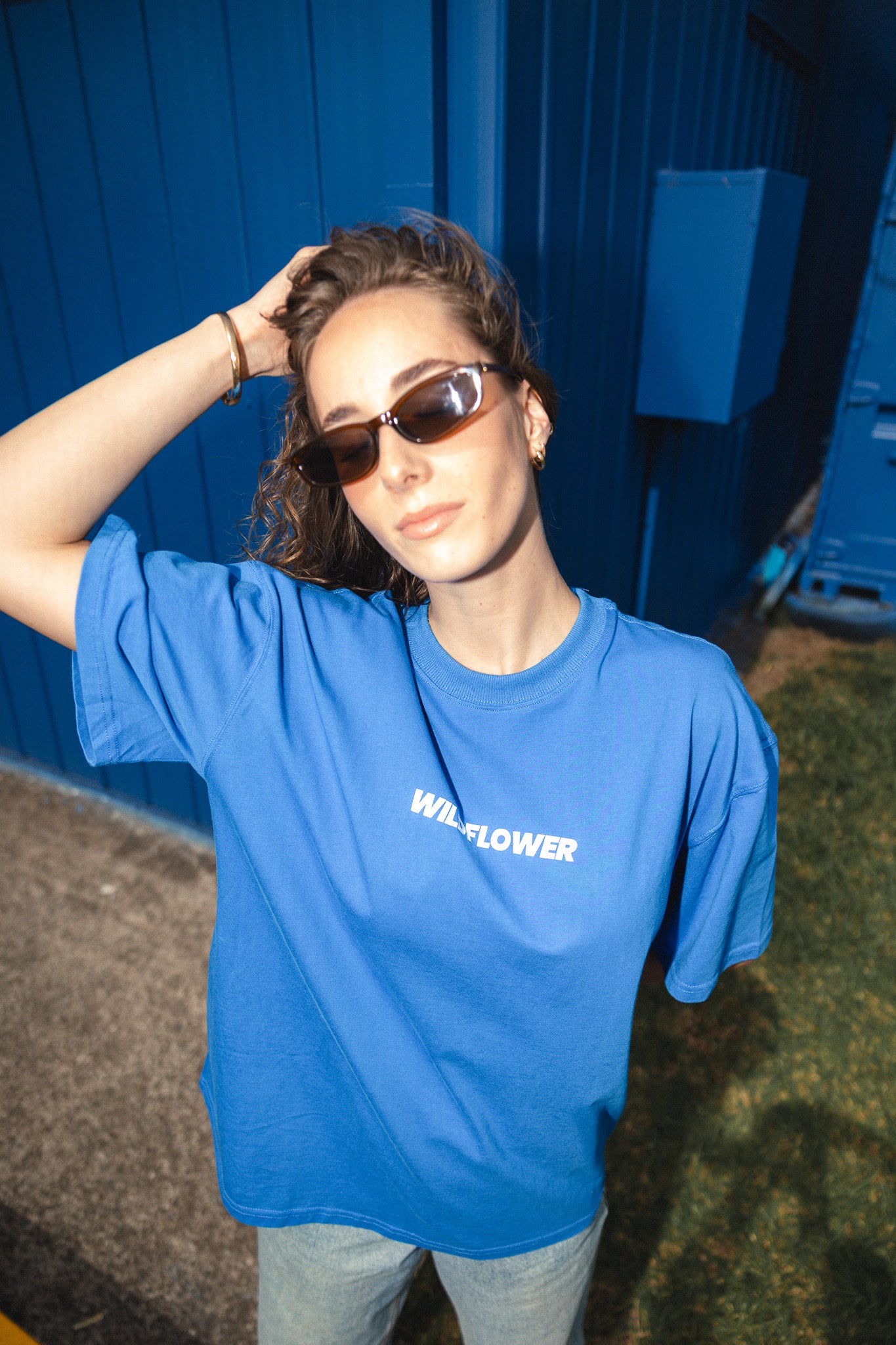 Blue Oversized Tee