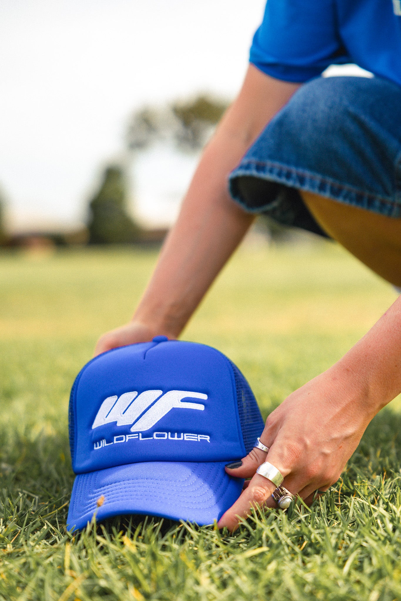 Blue Trucker Cap