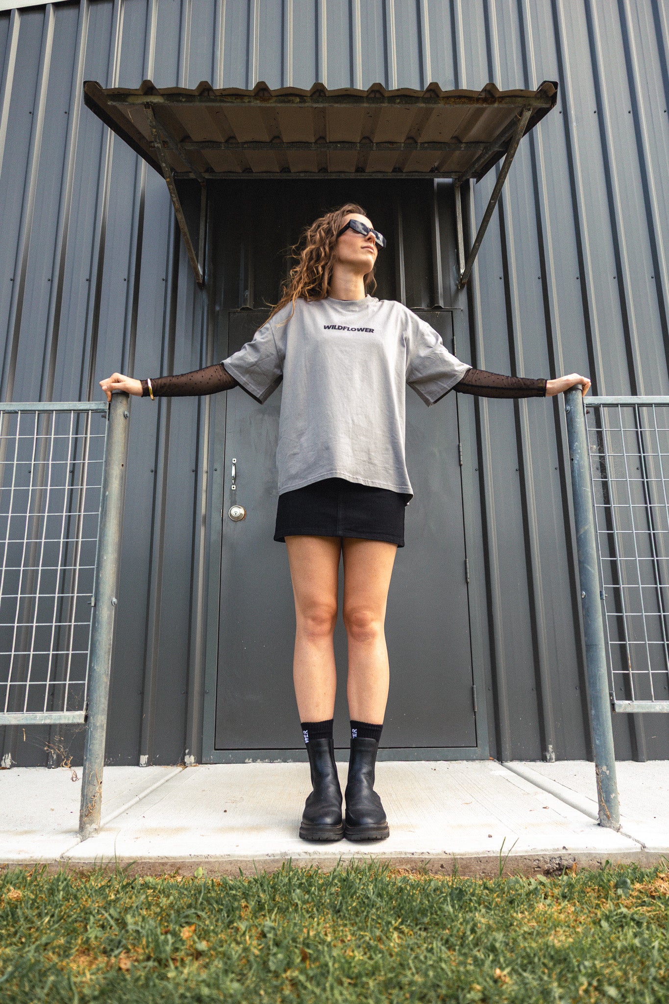 Deep Grey Oversized Tee
