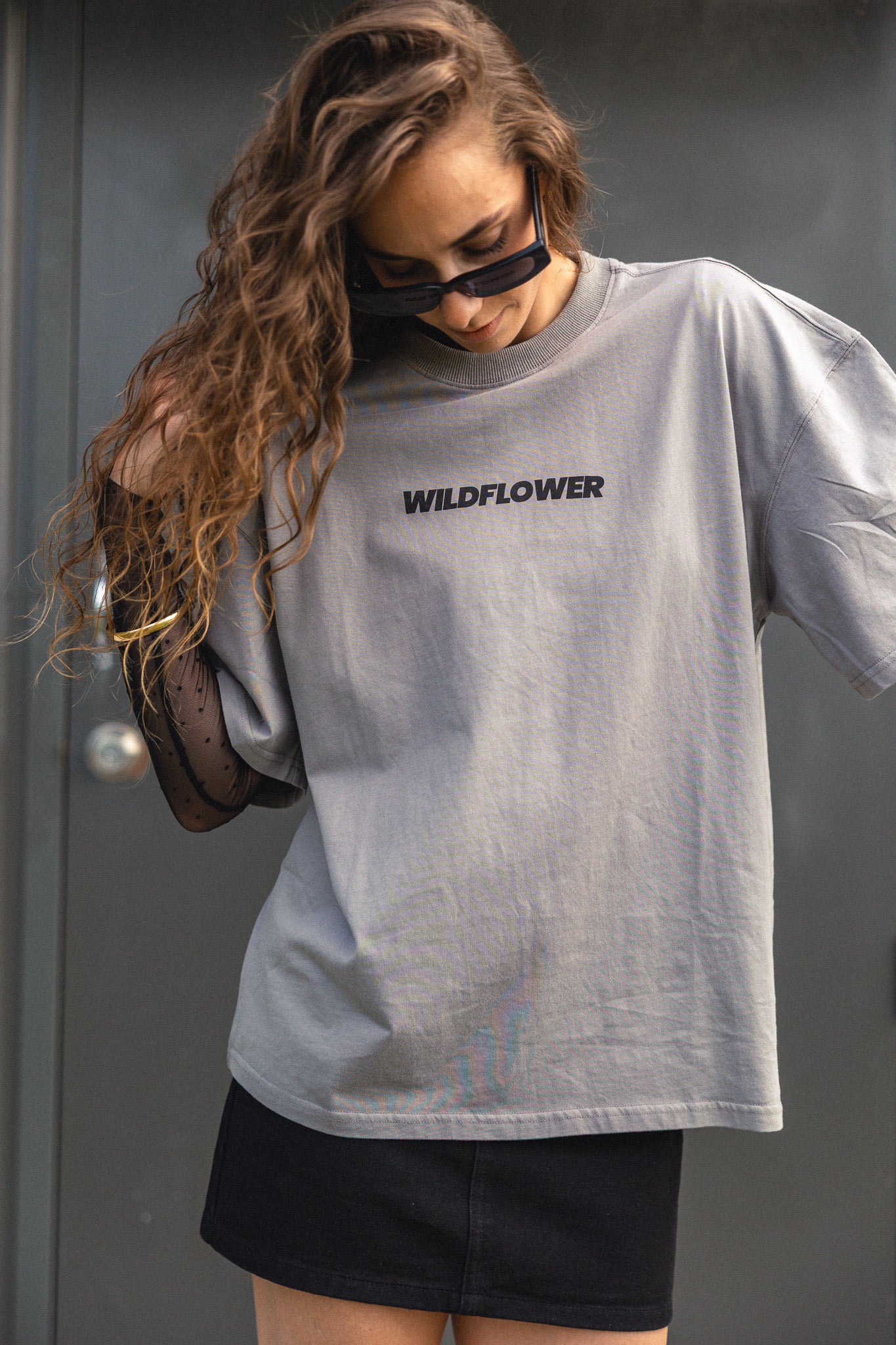 Deep Grey Oversized Tee