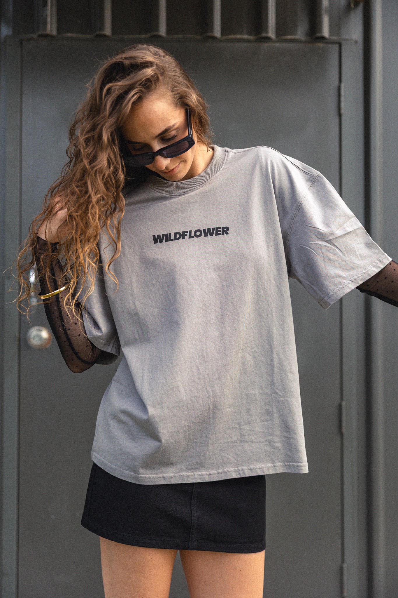 Deep Grey Oversized Tee