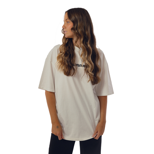 White Oversized Tee | Wildflower Newcastle Streetwear