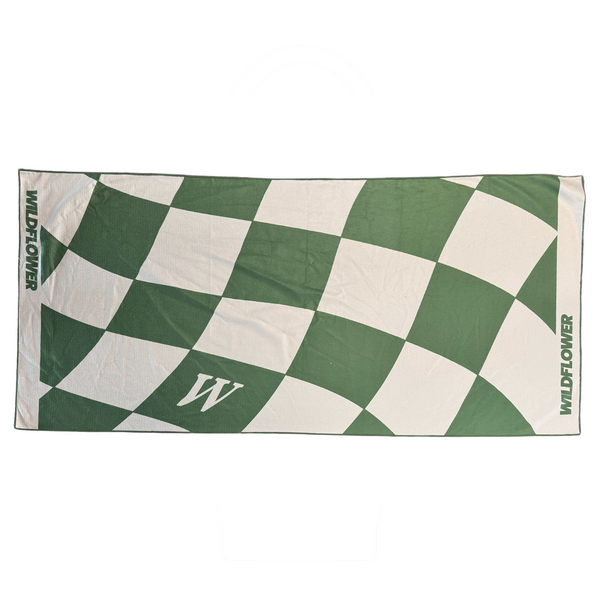 Beach Towel | Green | Wildflower Newcastle