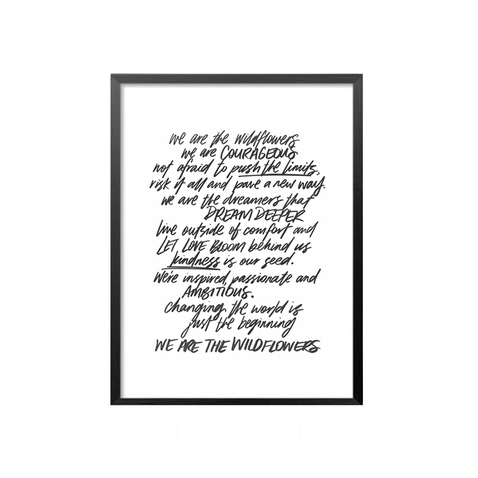 We Are The Wildflowers - Original Art Print - A2
